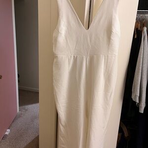 Ivory sleeveless pantsuit — NWT